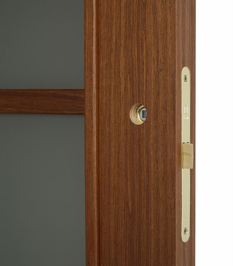 Дверное полотно Mario Rioli Vario орех со стеклом шпон 800x2000 мм