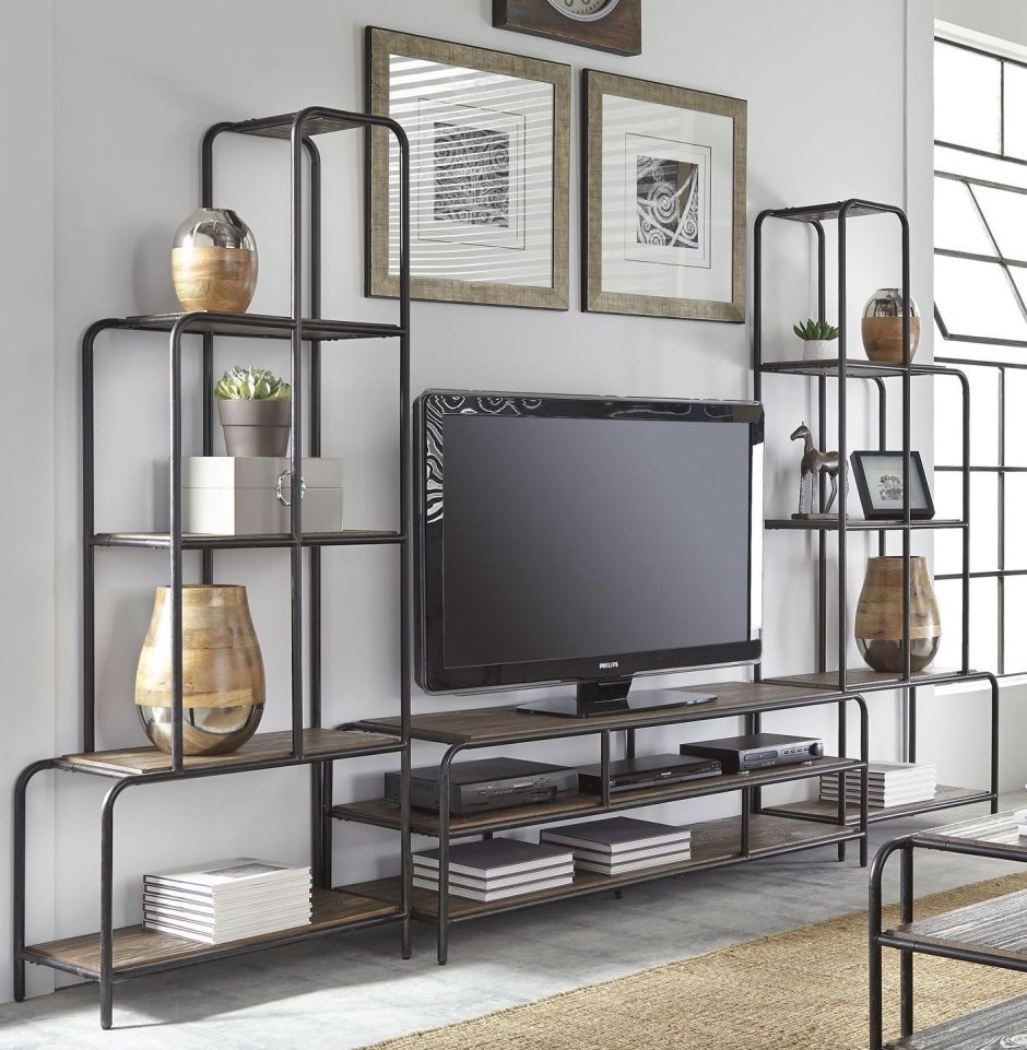 Полка для телевизора лофт