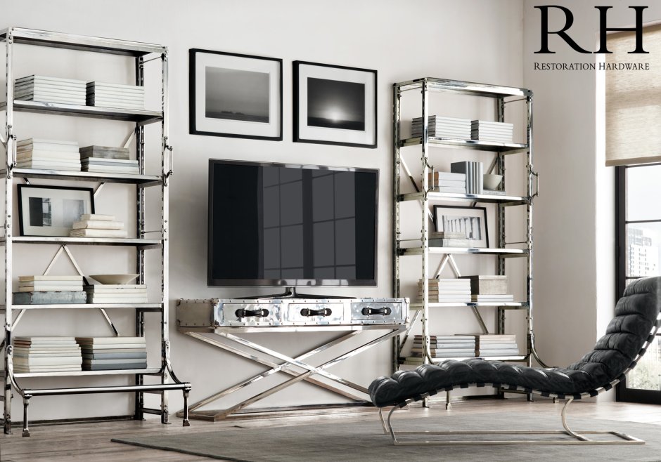 Стеллаж для телевизора из металла