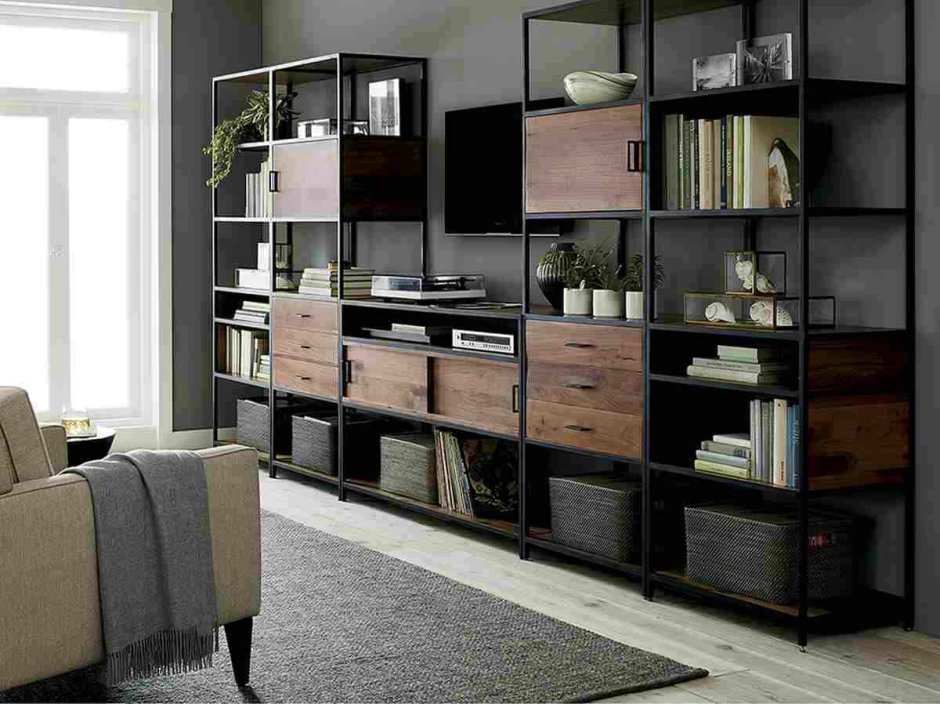 Crate & Barrel стеллаж