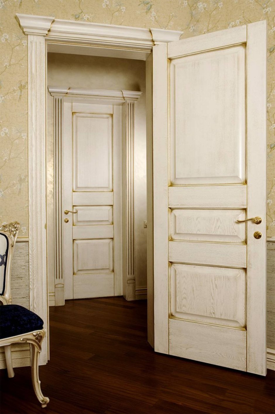 Двери слоновая кость в интерьере