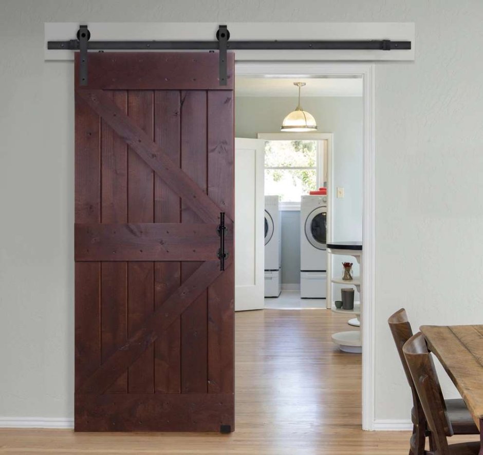 Амбарные раздвижные двери в стиле лофт