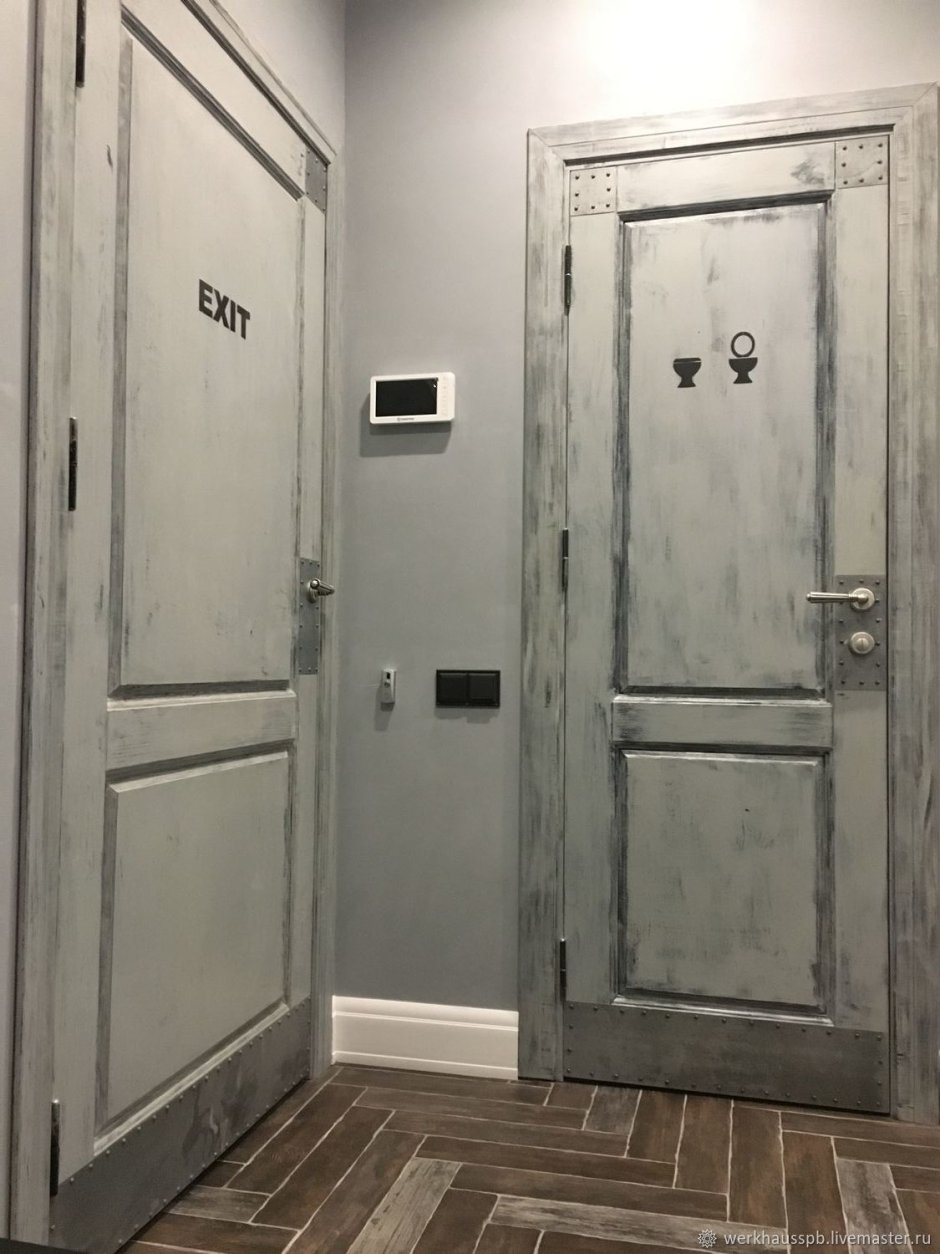 Двери в стиле лофт межком