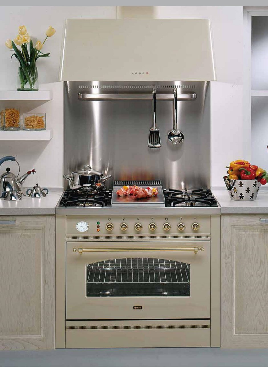 Газовая плита ILVE P-90fn-VG Antique White