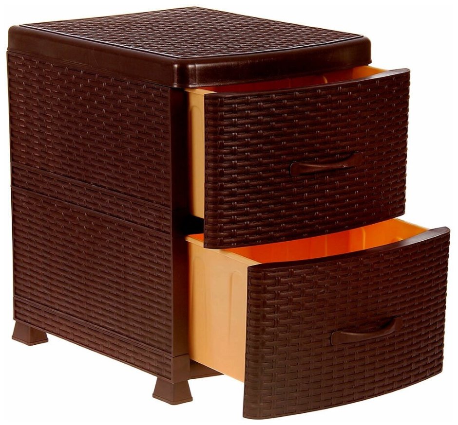 Комод 2 секции Виолет 0355/1 ротанг, 52х38х48 см