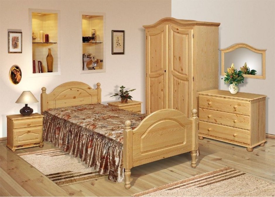 Кровать Бобруйскмебель Лотос патина