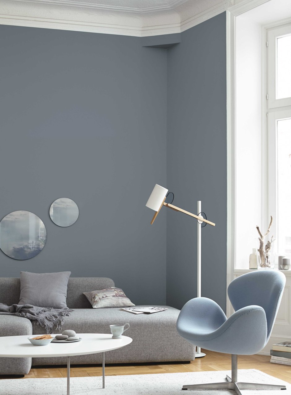 Серая краска для стен