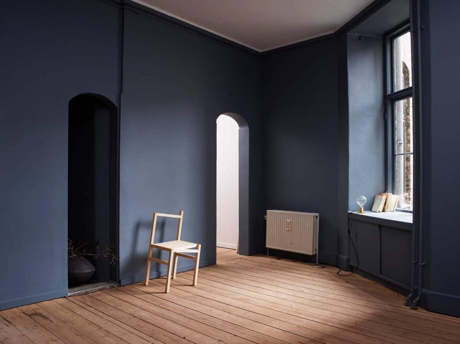 Темно серая краска для стен