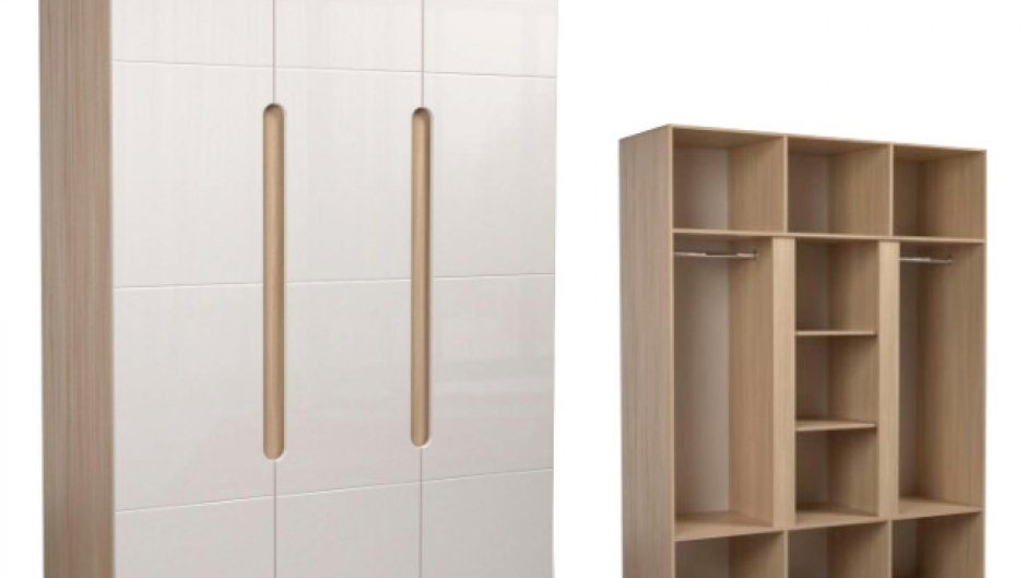 Шкаф Палермо белый трехстворчатый