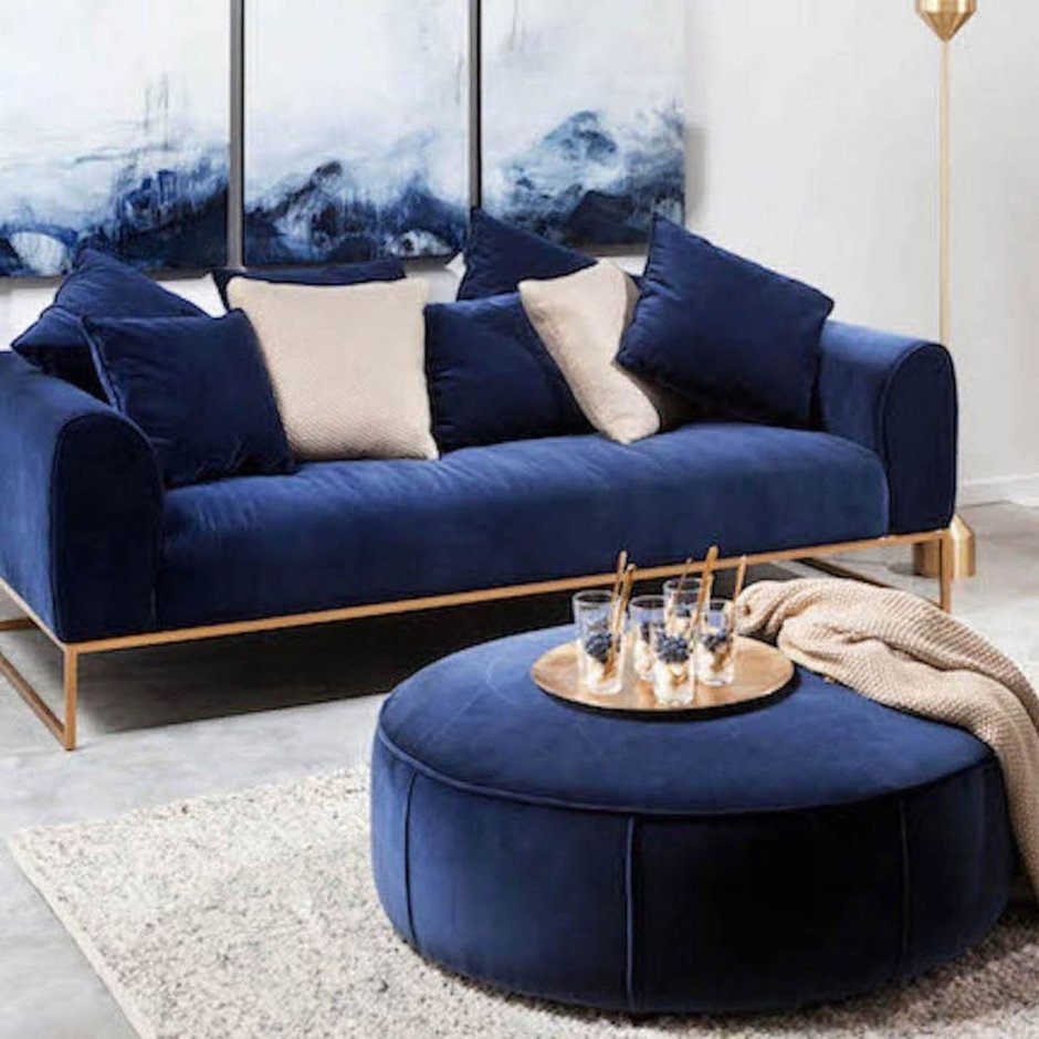 Диван модульный Бишоп 700в Blue