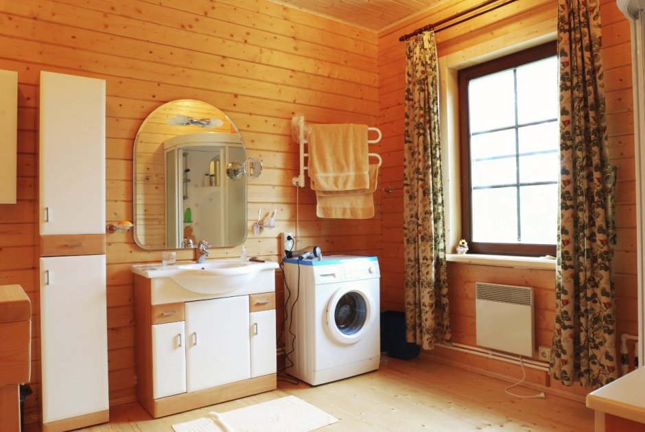 Ванная в каркасном доме
