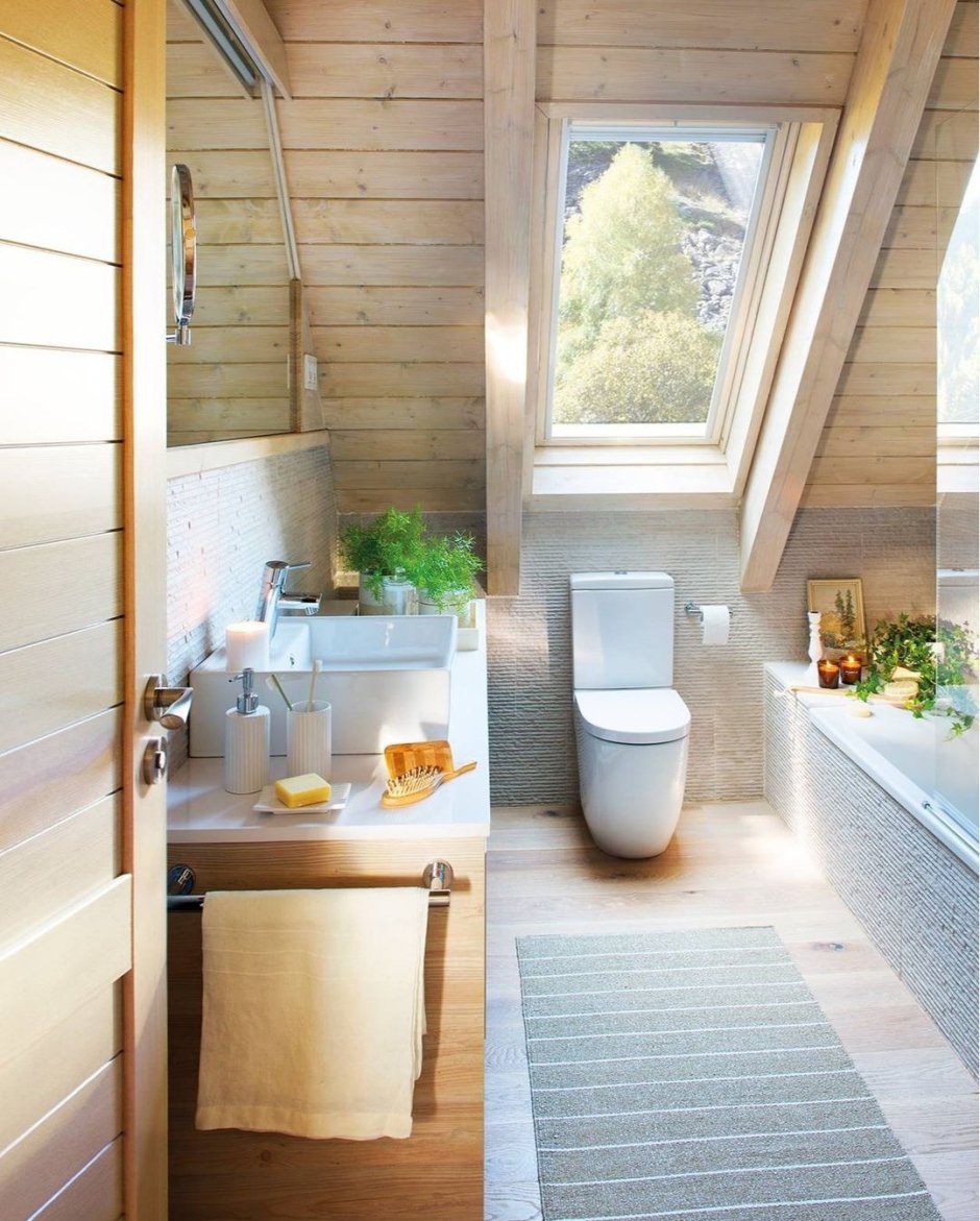 Санузел в загородном доме