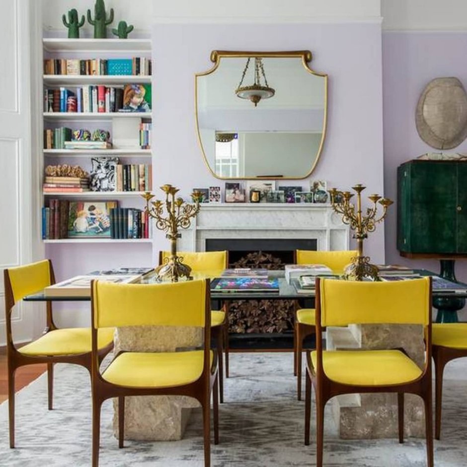 Цвет горчицы в интерьере