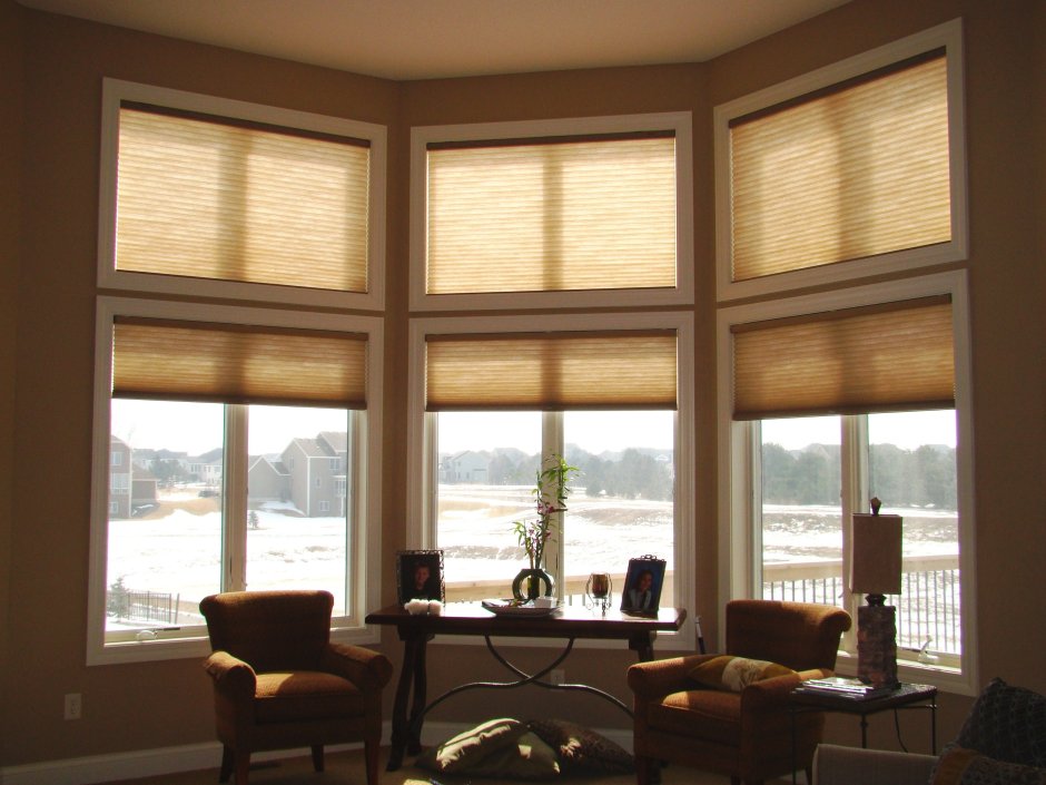 Рулонные шторы на панорамные окна