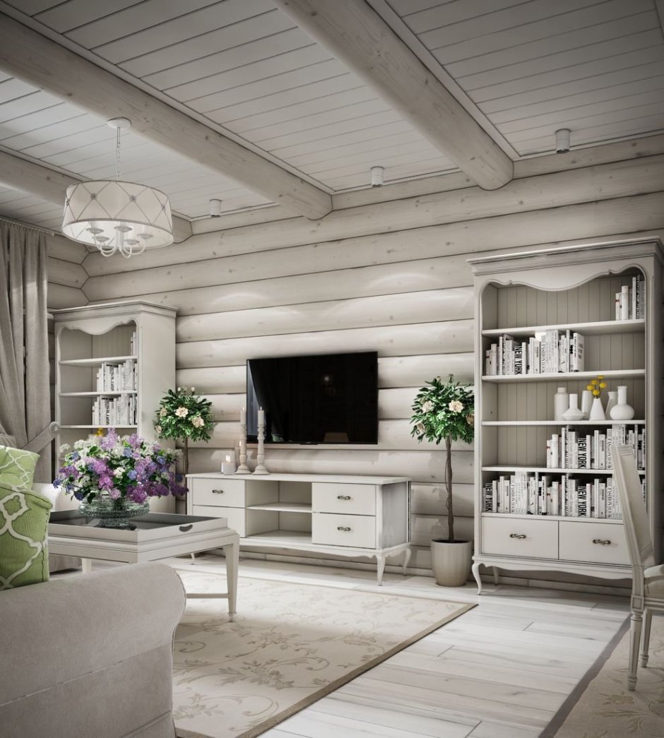 Интерьер деревянного дома