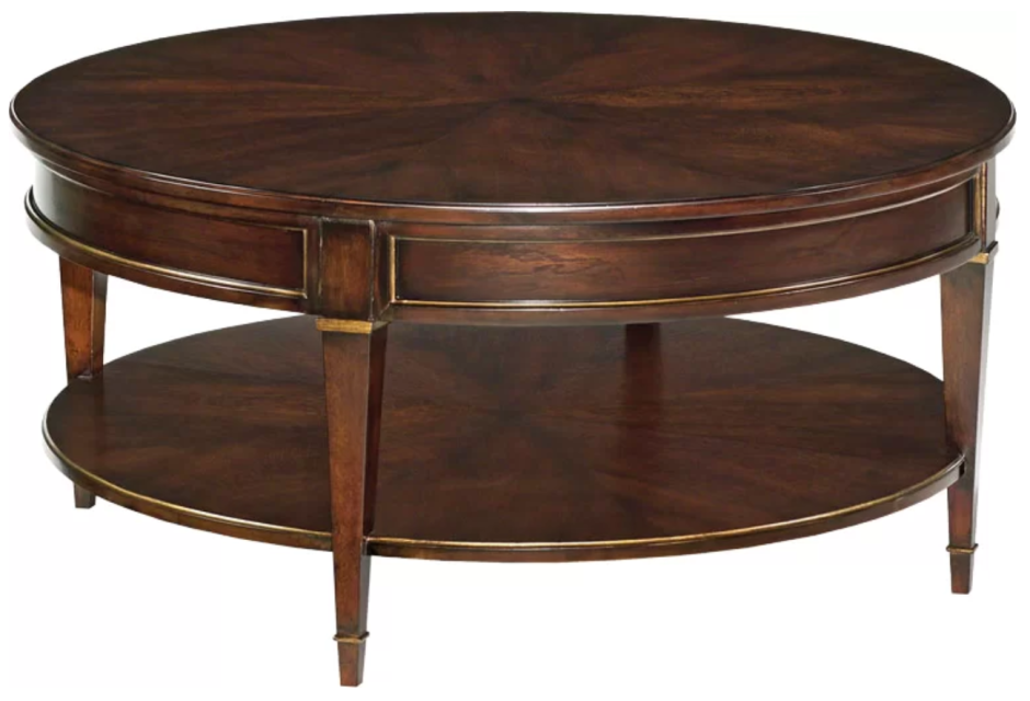 Журнальный столик овальный деревянный