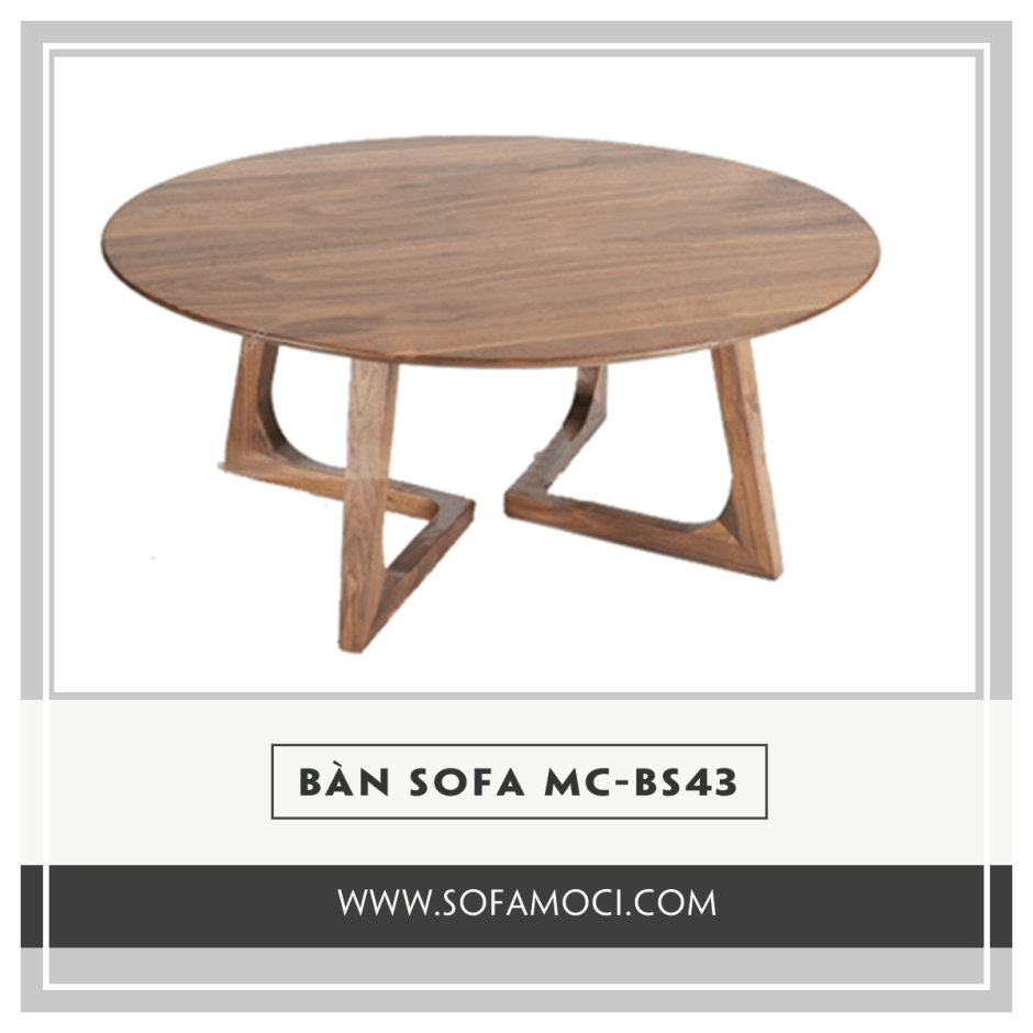 Круглый журнальный столик из дерева