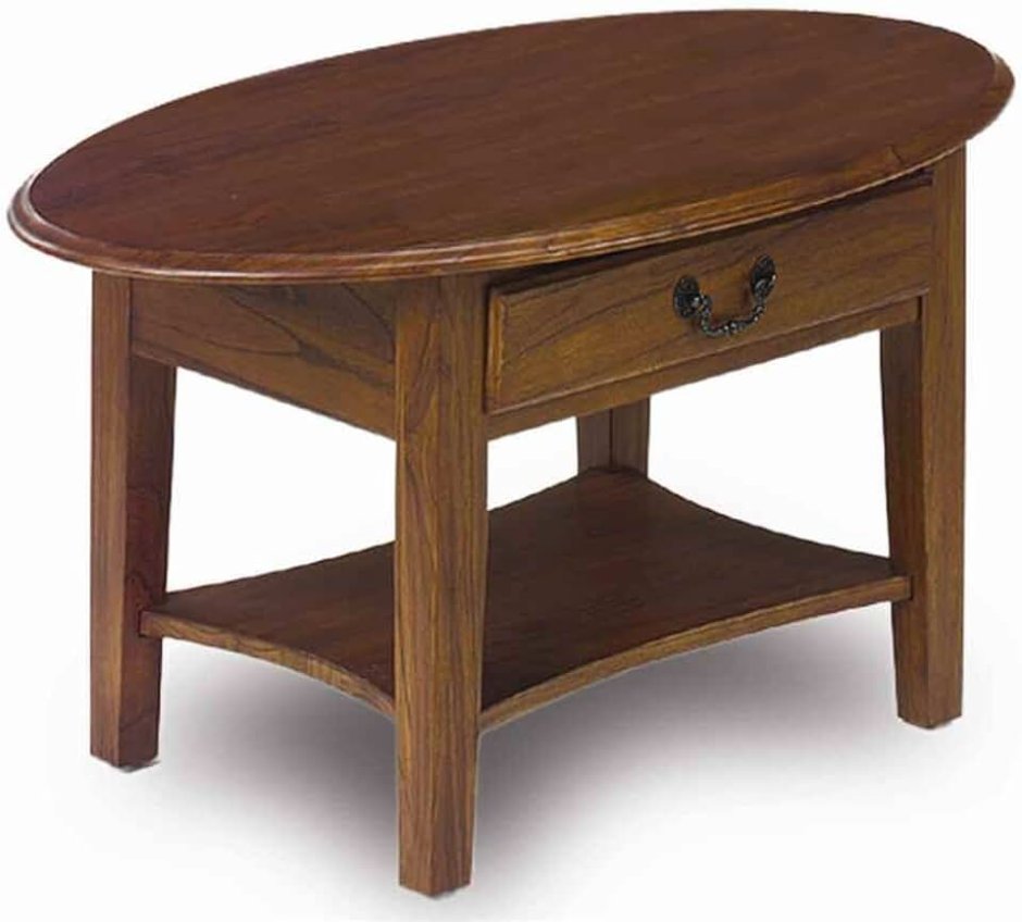 Журнальный стол овал с ящиками