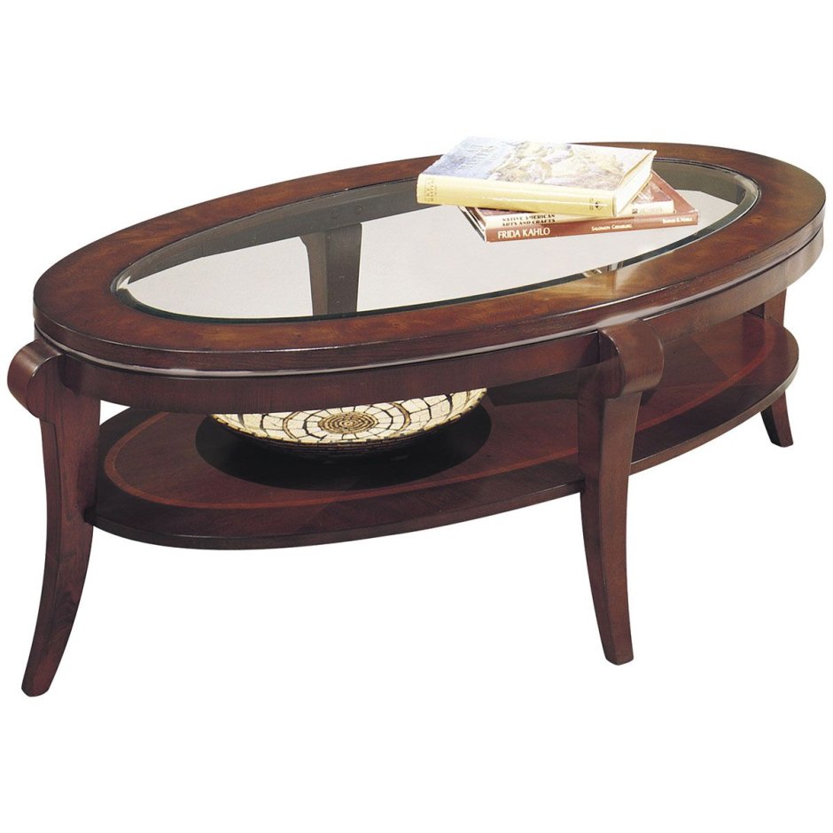 Овальный журнальный столик в гостиную