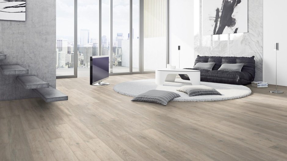 Ламинат дуб НОРТЕР серый