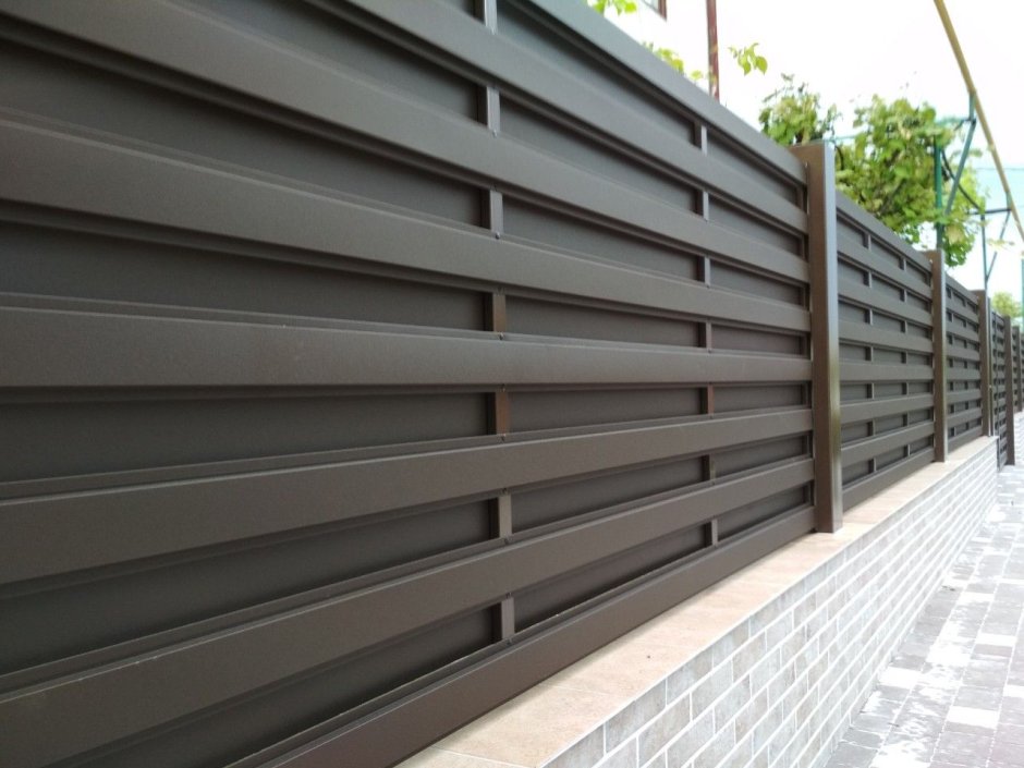 Забор евроштакетник ранчо