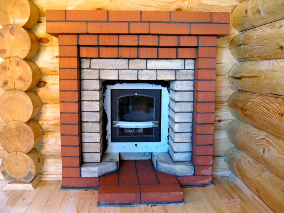 Обкладка выносной топки банной печи