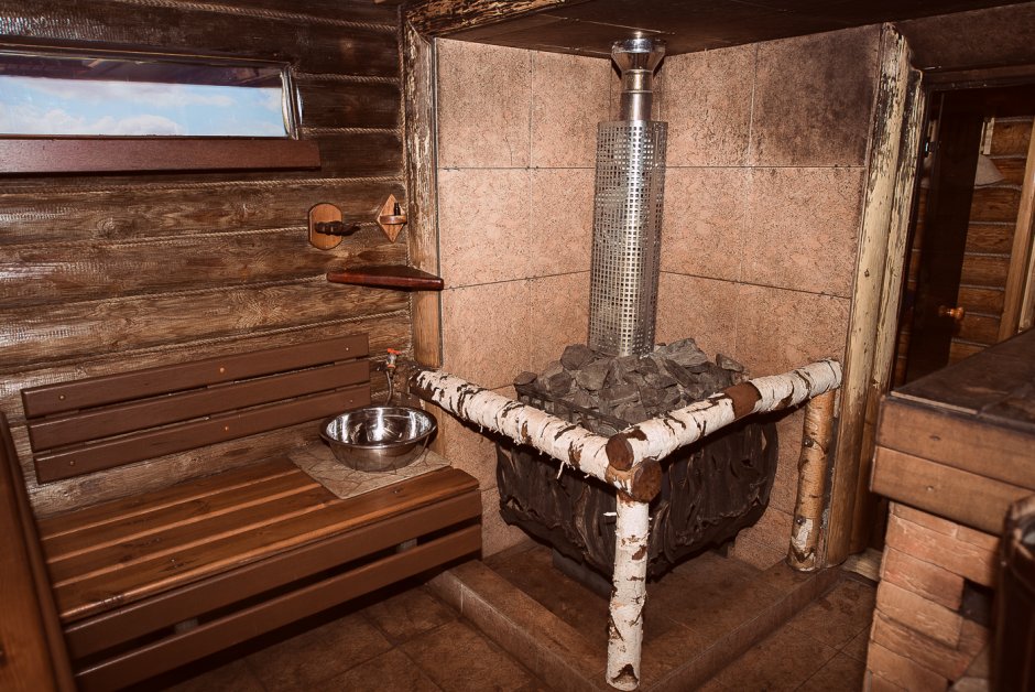 Финская сауна на дровах