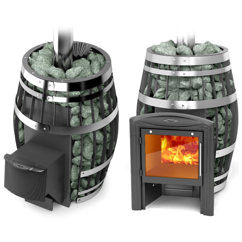 Дровяная банная печь TMF Саяны XXL 2015 inox Витра ЗК