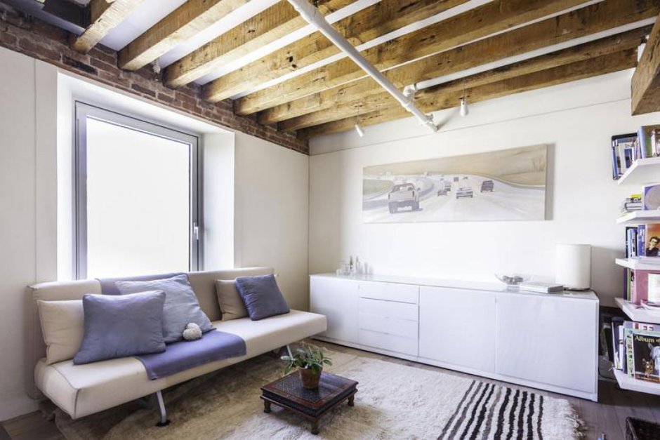 Фальшбалки в интерьере лофт