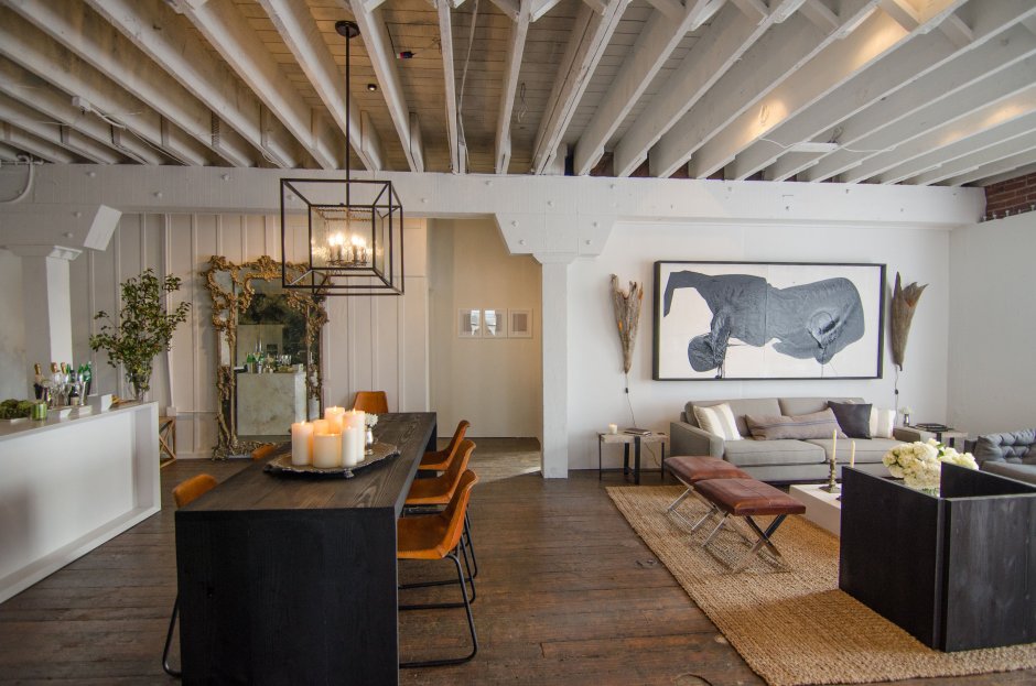 Потолок лофт снизу