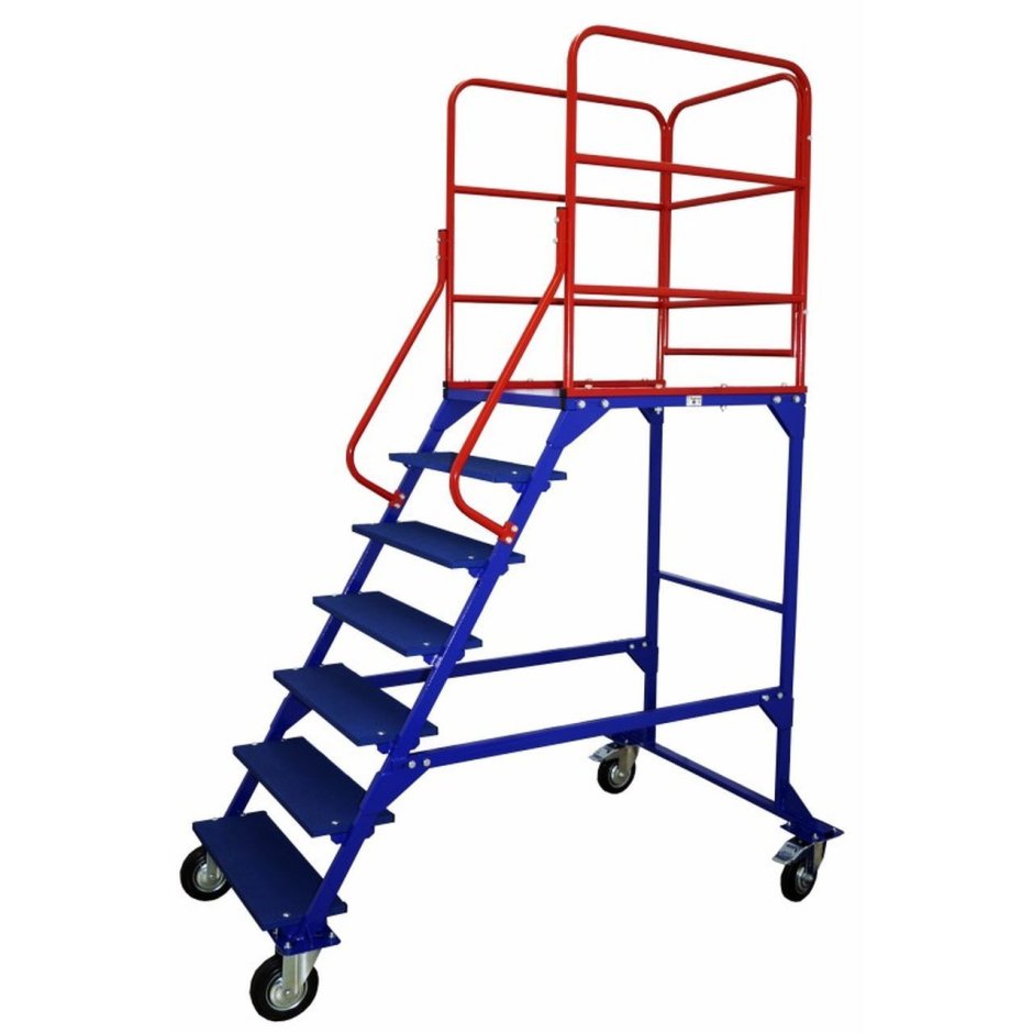 Передвижная лестница с платформой ЛР 6.1