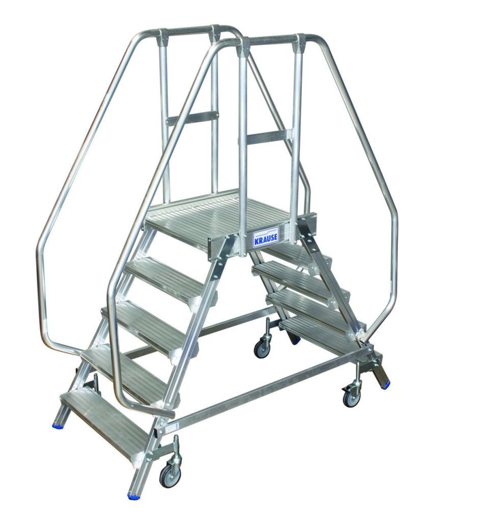 Лестница-платформа 2,4м 150кг 9 ступеней