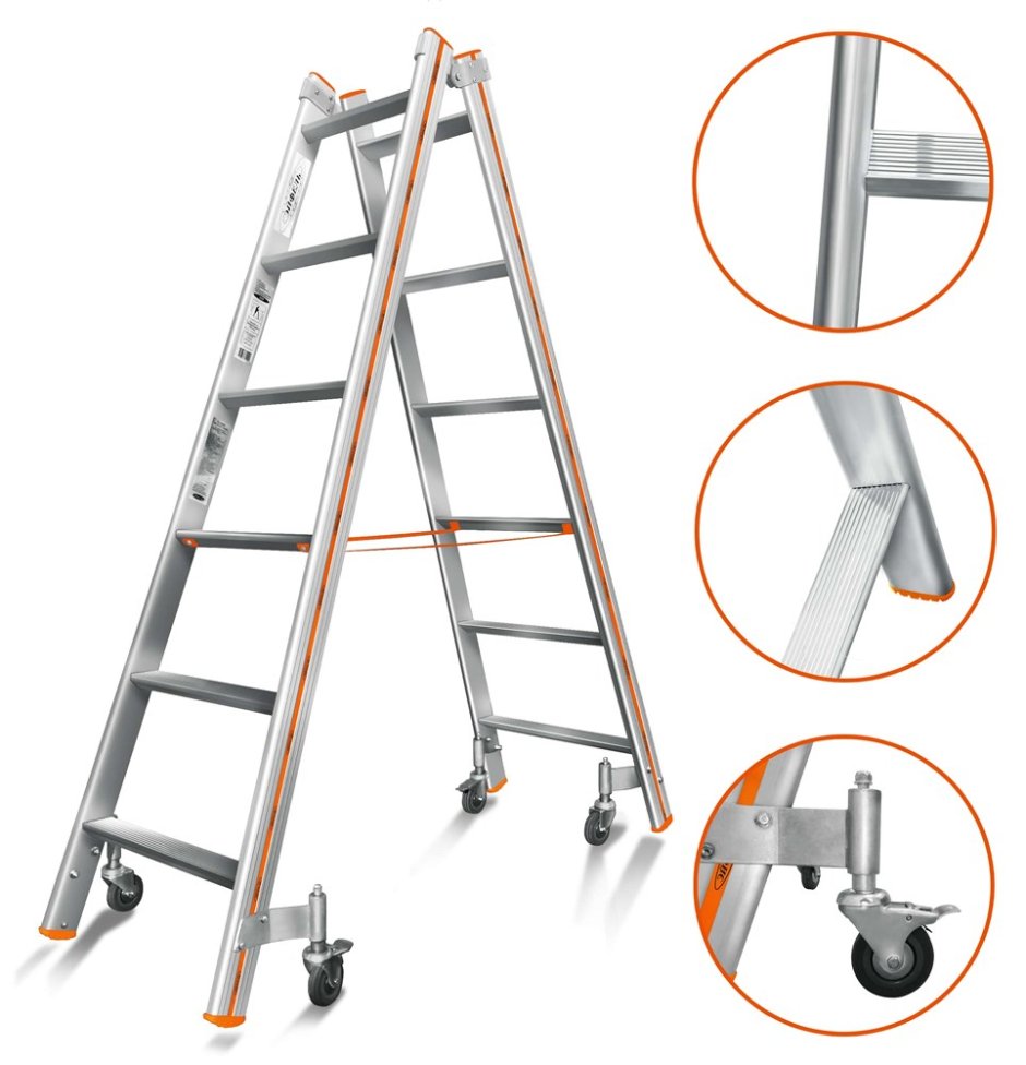 Стремянка Эйфель комфорт-профи 205