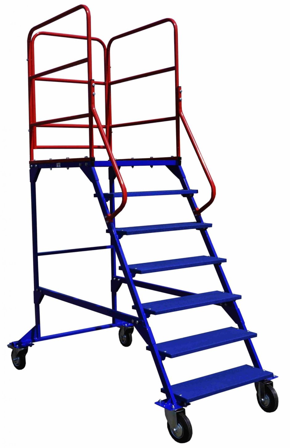 Передвижная разборная лестница 6 ступеней rusklad ЛР 6.1 160