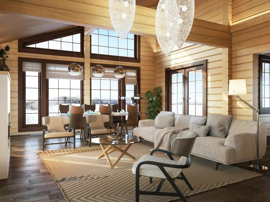 Клееный брус интерьер