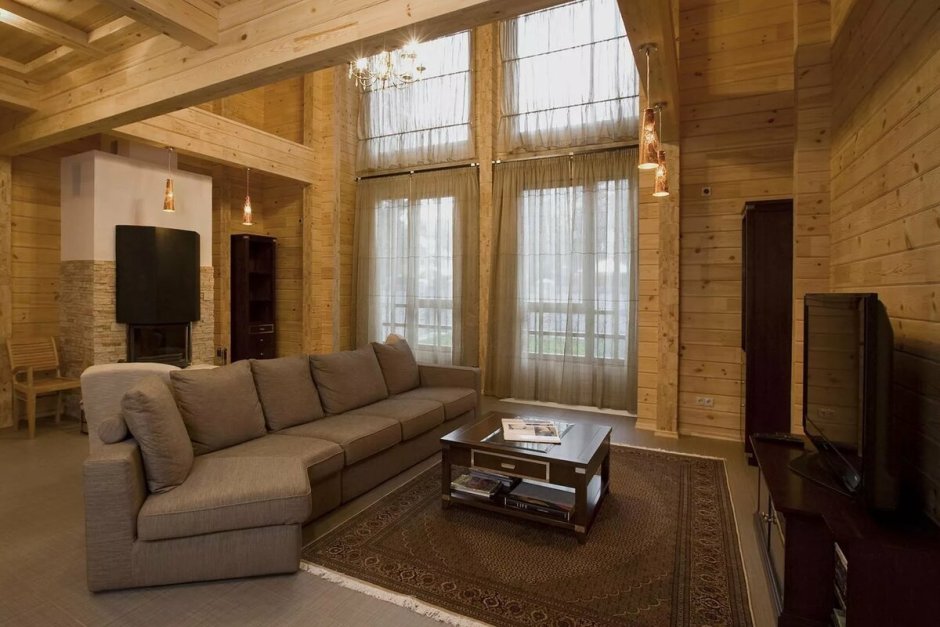 Дом из клееного бруса интерьер внутри