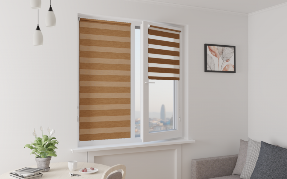 Рулонные шторы Уни 1 Зебра