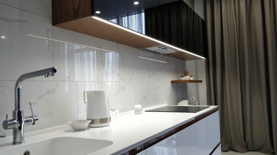 Подсветка столешницы на кухне