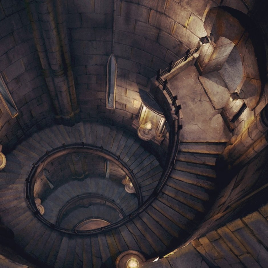 Винтовая лестница в башне