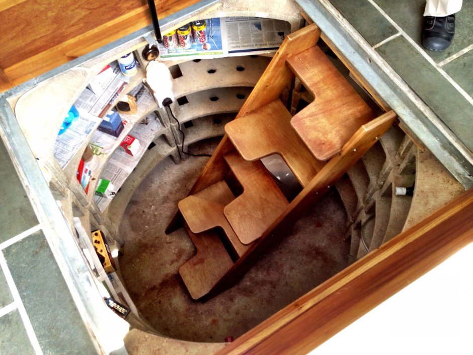 Круглый погреб в доме