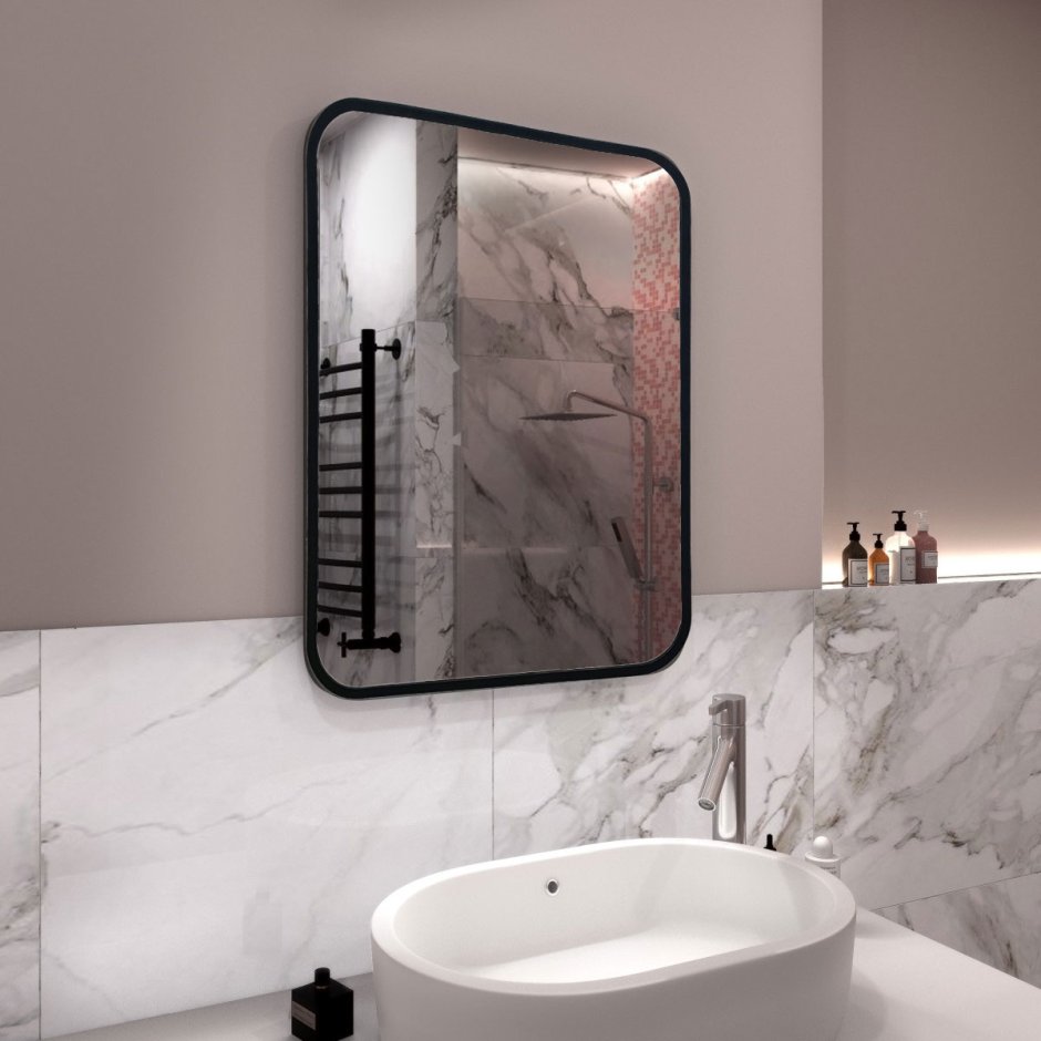 Зеркало enjoy Black led 600х800 с сенсором злп1100