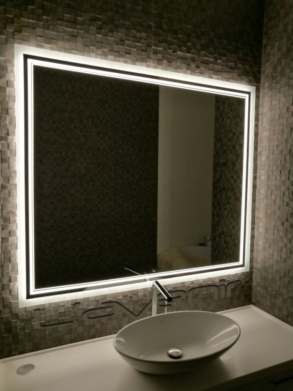 Зеркало Хилтон 100 с подсветкой