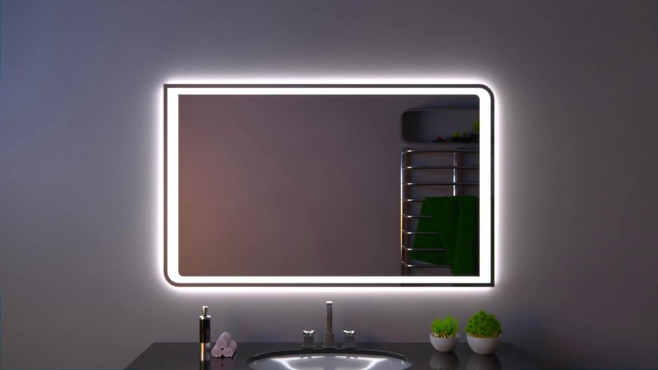 Зеркало Mercury 800х600 led со скрытой подсветкой