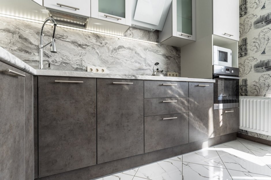 Мрамор марквина синий столешница