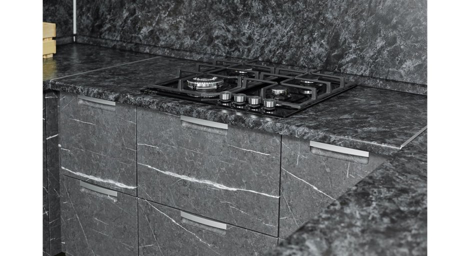 Кухня Авенза Бьянко белый мрамор