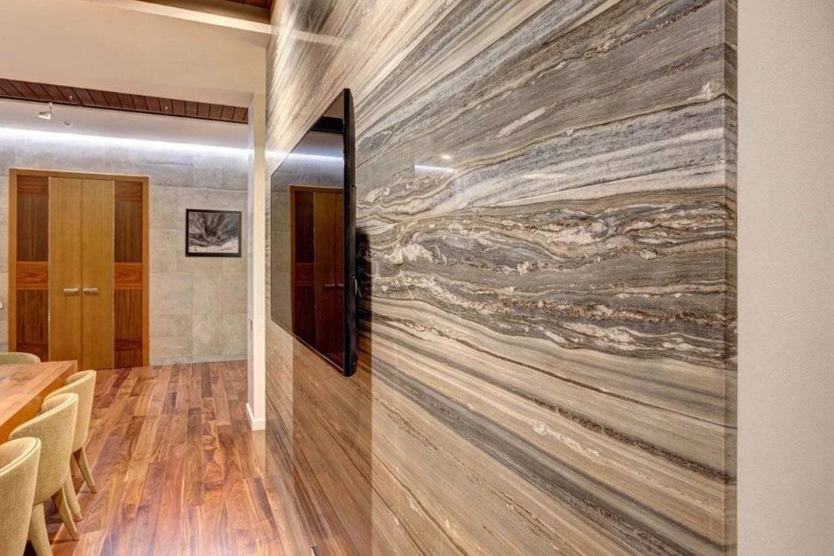 Отделка стен коридора ламинатом