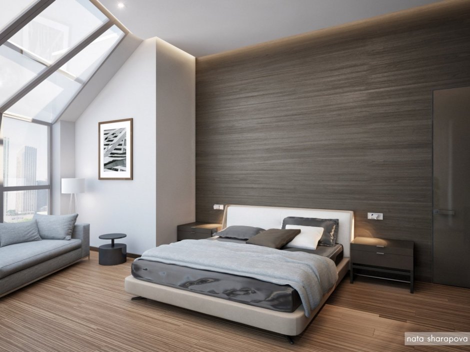 Отделка мансарды ламинатом