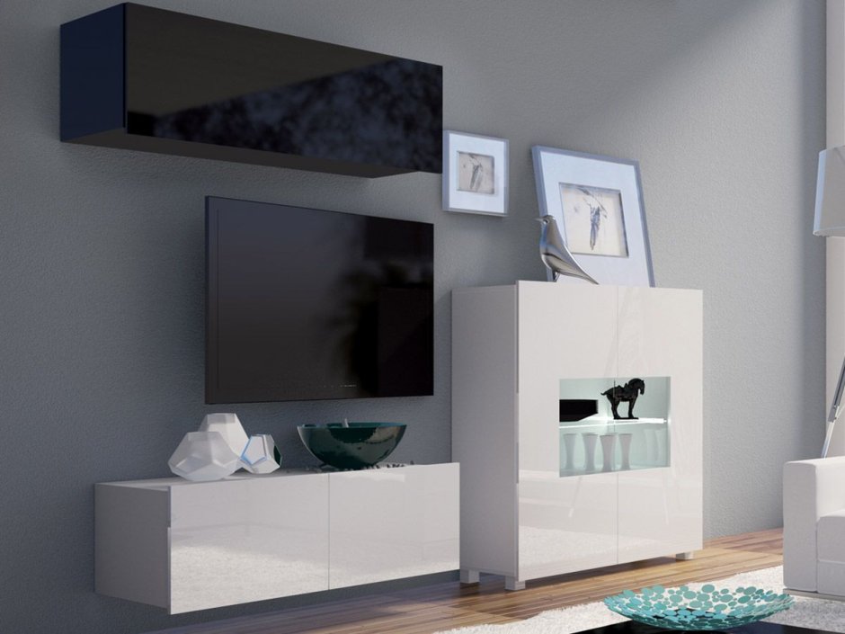 Стенка АЙМЕБ (Модерн) 4 глянцевая МДФ