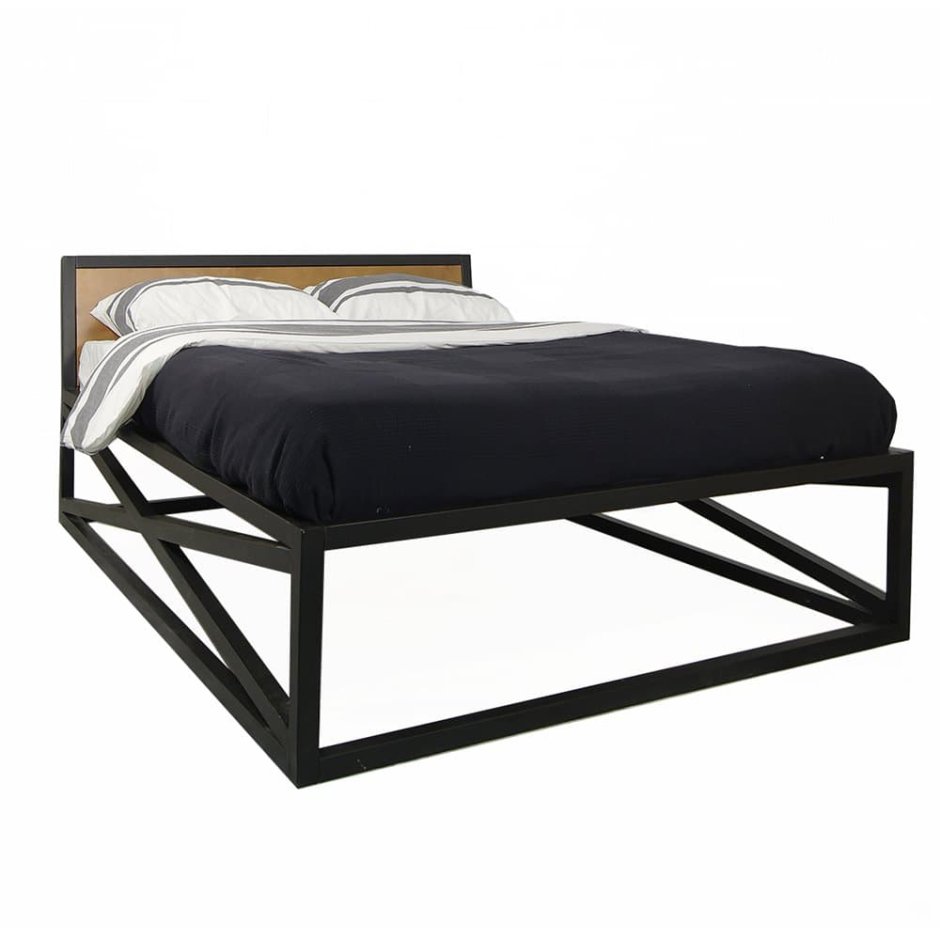 Металлическая кровать стиль лофт ЛК-1гексима