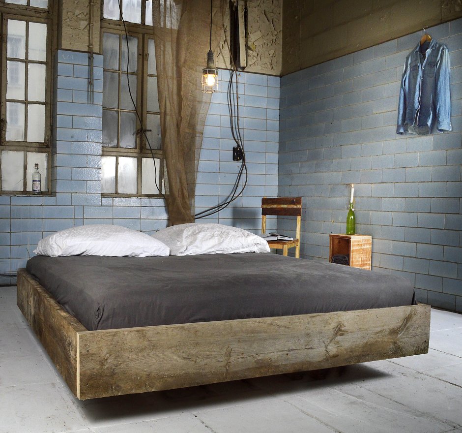 Кровать лофт 140х200 фабрика Милана